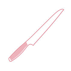 Objects Kitchen Knives Ikea 365 Bread Knife Silhouette Svg Vector, Free Vectors File